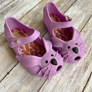 New Mini Melissa Purple Bunny Maryjanes